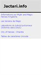 Mobile Screenshot of jactari.info